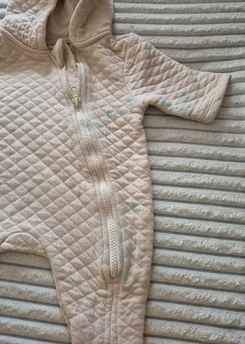 Kapüşonlu, Fermuarlı Bebek Tulumu - Görsel 3