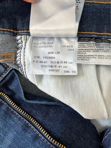 26 Beden Levis jean