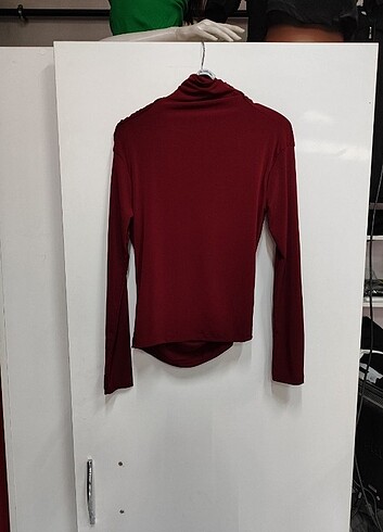 s Beden bordo Renk Büzgü detay bluz S-M-L-XL beden