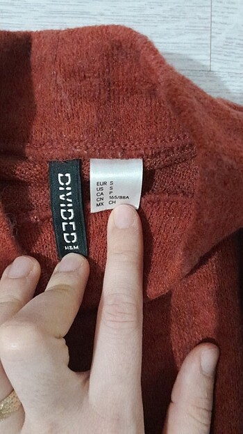H&M HM kiremit rengi kazak