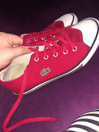 37 Beden kırmızı Renk Lacoste ayakkabı