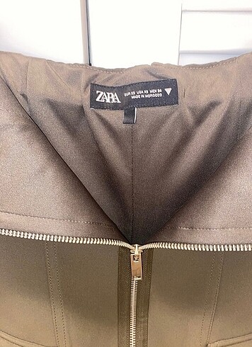 Zara Mini Straplez Elbise