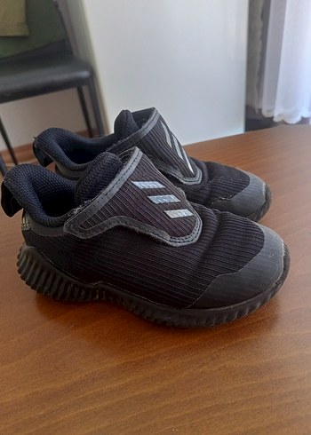 Siyah Erkek Çocuk Sneakers Velcro Bantlı