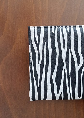 Beden Kahverengi Zebra Desenli Makyaj Organizeri