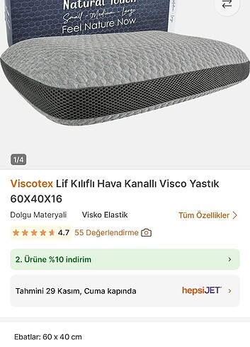  Beden Viscotex yastık