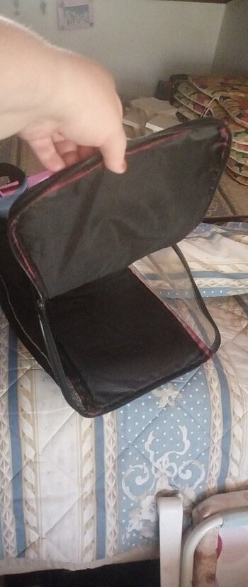 Kedı tasıma çantası kırmızı - Görsel 3