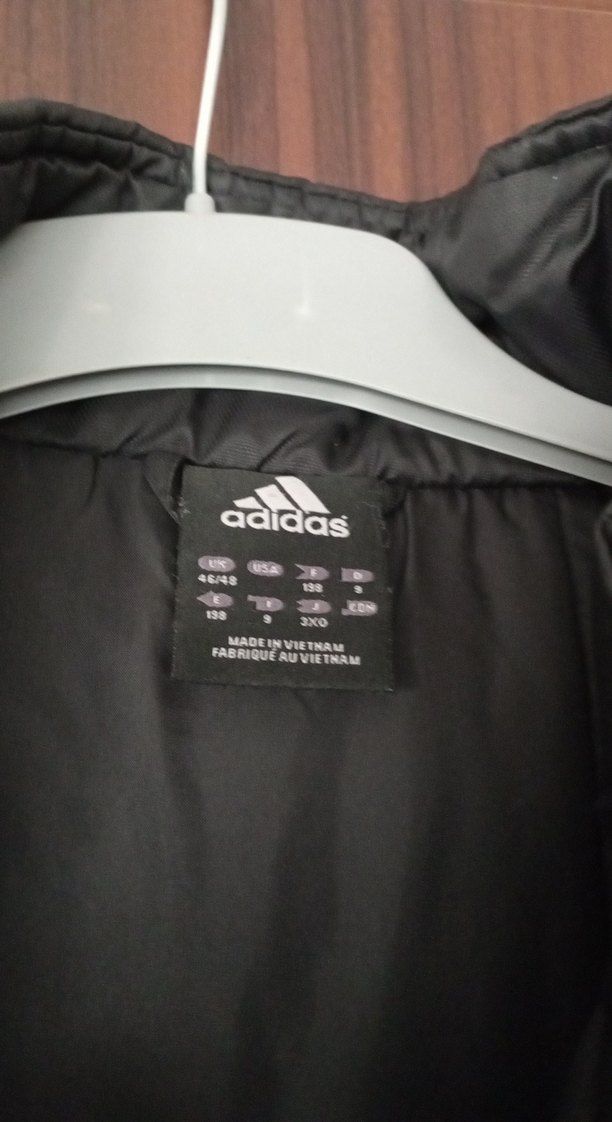 Erkek Siyah Adidas Kapüşonlu kaban - Görsel 2