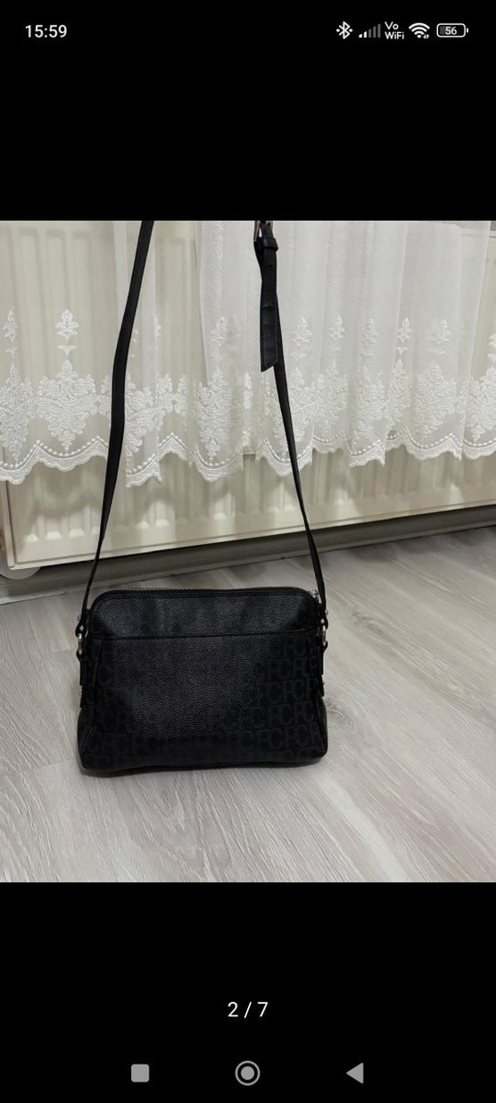 Pierre cardin Siyah Fermuarlı Kadın Çanta - Görsel 2