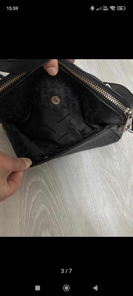 Pierre cardin Siyah Fermuarlı Kadın Çanta - Görsel 3