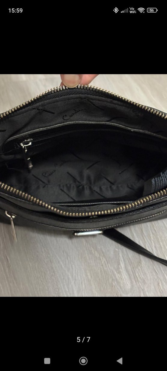 Pierre cardin Siyah Fermuarlı Kadın Çanta - Görsel 4