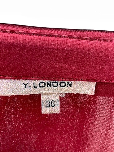 36 Beden bordo Renk Y-London Bluz %70 İndirimli.