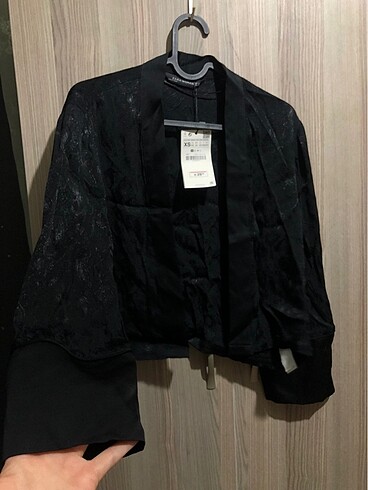 Zara Zara siyah kısa kimono
