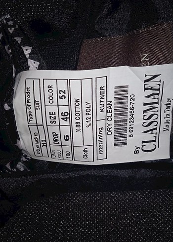 Erkek Takım Elbise 46 Beden - Görsel 3