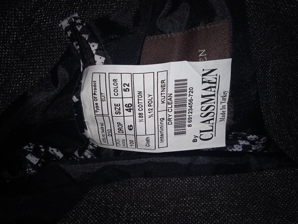 Erkek Takım Elbise 46 Beden - Görsel 3