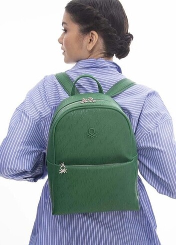 Benetton Benetton yesil sırt cantasi