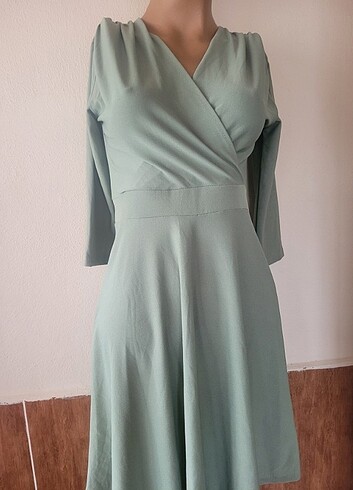 Mint yeşili elbise 
