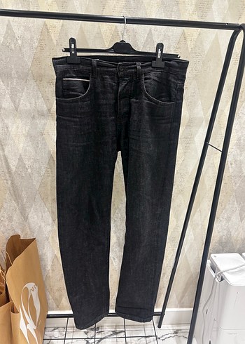 Zara Selvedge Slim Fit Jean Pantolon - Görsel 3