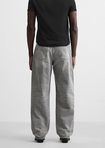 Zara Dikiş Detaylı Baggy Jean Pantolon - Görsel 2