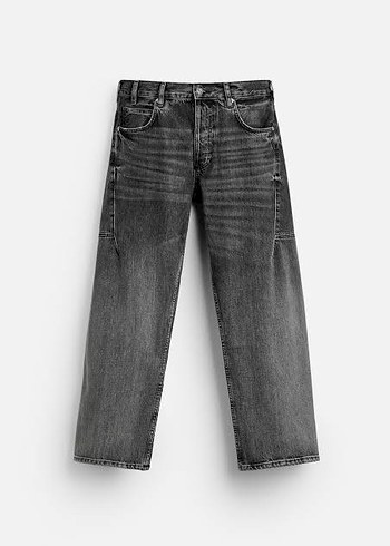 Zara Straight Loose Fit Jean Pantolon - Görsel 3