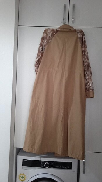 44 Beden camel Renk Trençkot 