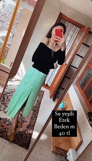 Su yeşili etek