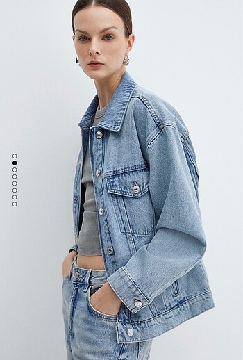 Mango oversize denim mont
