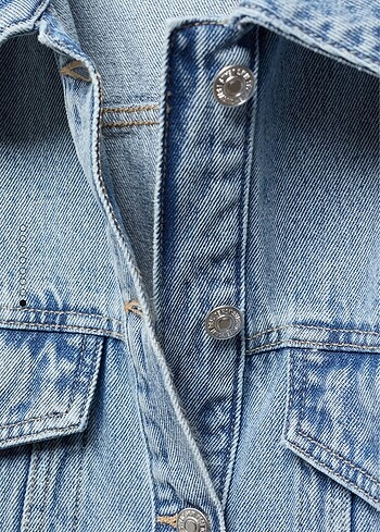 m Beden mavi Renk Mango oversize denim mont
