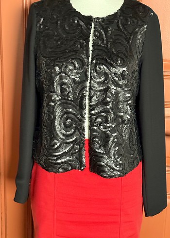 Siyahpul işlemeli Kadın Ceket - Görsel 3