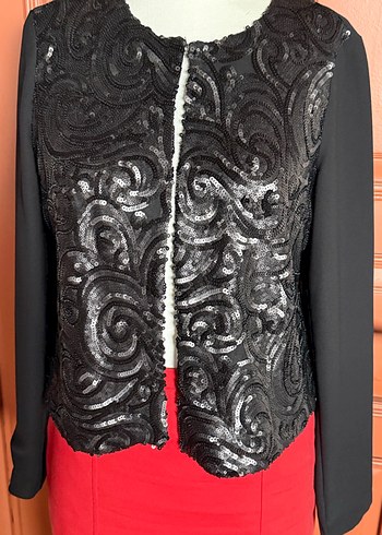 Siyahpul işlemeli Kadın Ceket - Görsel 7