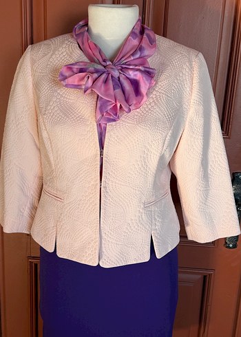 Lowe my Body 44beden toz pembe şık ceket - Görsel 2