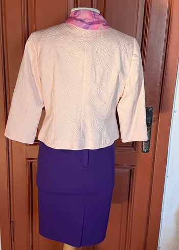 Lowe my Body 44beden toz pembe şık ceket - Görsel 4