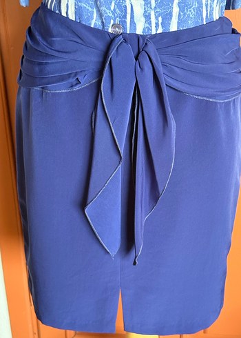 Koton 42beden,etiketli,Drapeli Lacivert Midi Eteği - Görsel 8