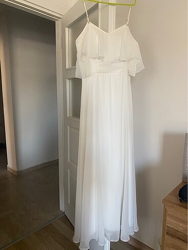 Diğer Şifon beyaz nikah elbisesi