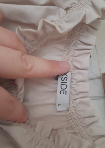 LC Waikiki lcw marka Bej Uzun Keten Bohem Elbise