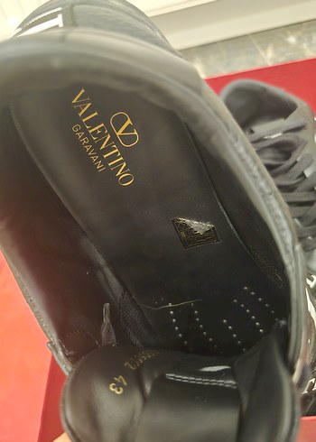 Valentino Siyah Baskılı Erkek Spor Ayakkabı - Görsel 6