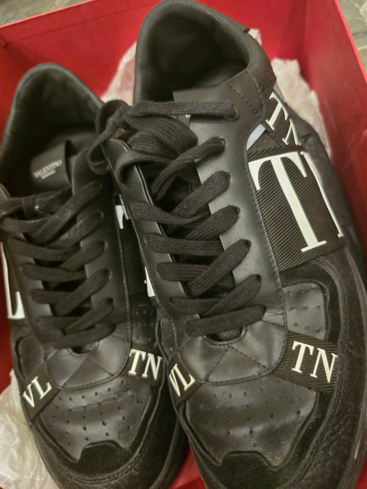 Valentino Siyah Baskılı Erkek Spor Ayakkabı - Görsel 2