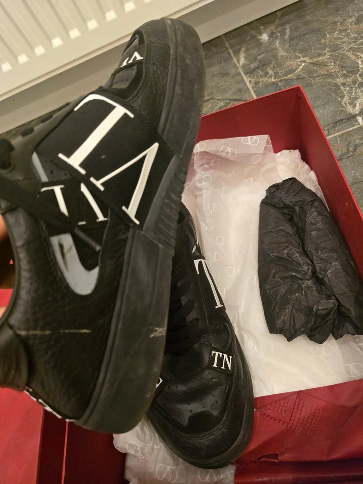 Valentino Siyah Baskılı Erkek Spor Ayakkabı - Görsel 5