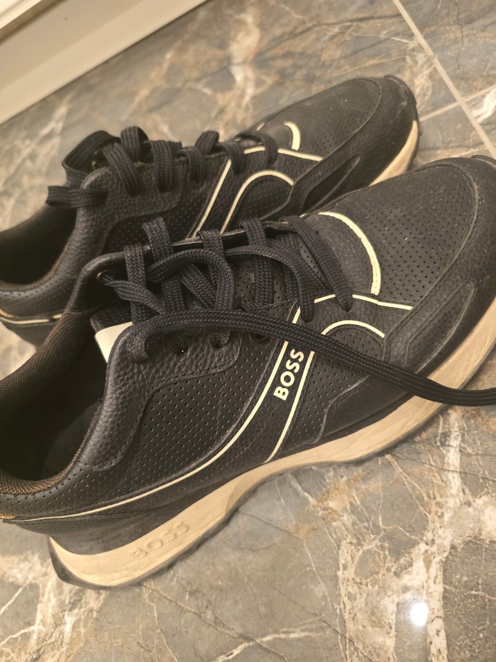 Siyah Bağcıklı erkek Spor Ayakkabı - Görsel 2