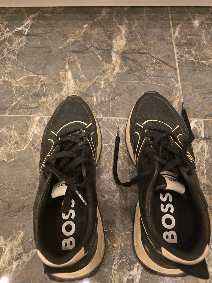 Siyah Bağcıklı erkek Spor Ayakkabı - Görsel 3