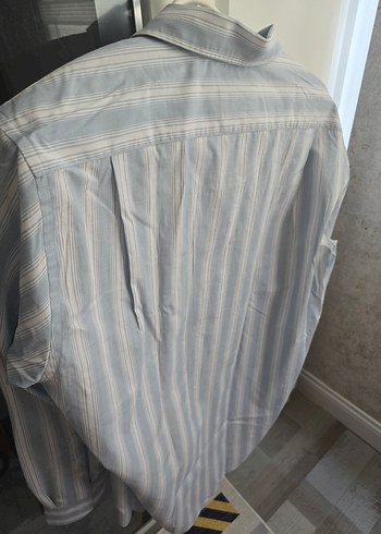 Mavi Düğmeli Erkek Gömlek - Görsel 4