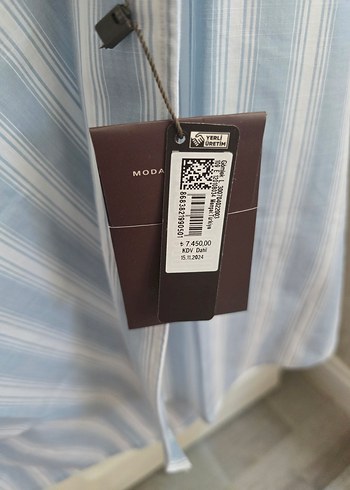 Mavi Düğmeli Erkek Gömlek - Görsel 3