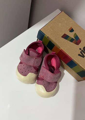 Kız Bebek İlk Adım Ayakkabısı Pembe Vicco - Görsel 2