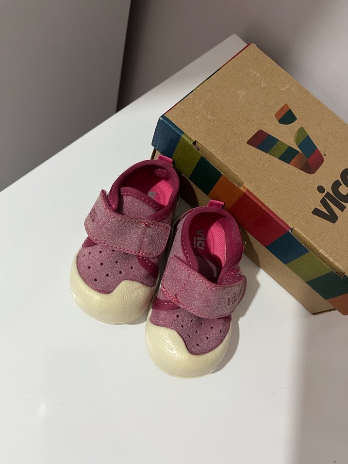 Kız Bebek İlk Adım Ayakkabısı Pembe Vicco - Görsel 2