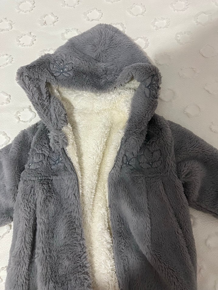 Gri Kürklü Bebek astronot tulum - Görsel 2