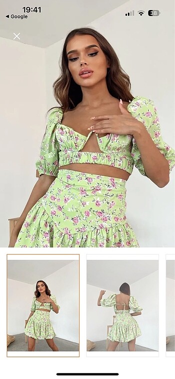 Zara çiçekli büstiyer