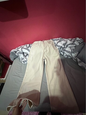 s Beden Zara wide leg bej jean