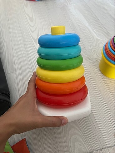 Play-Doh Renkli halkalar, renkli kule