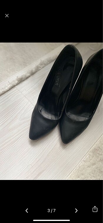 36,5 Beden Kalın topuklu stiletto