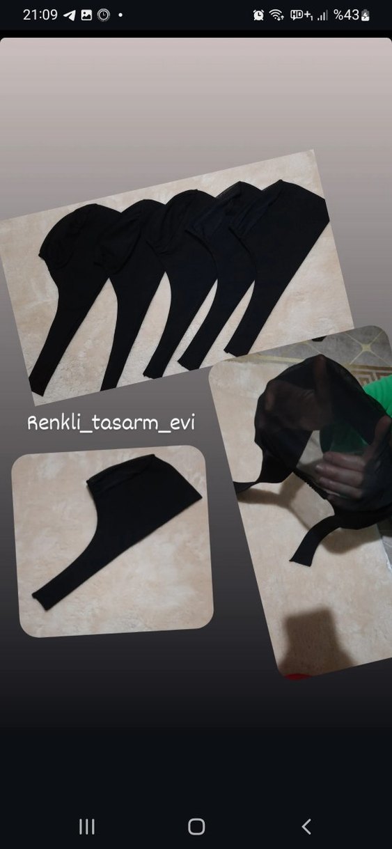 Siyah Kadın Bone - Görsel 3