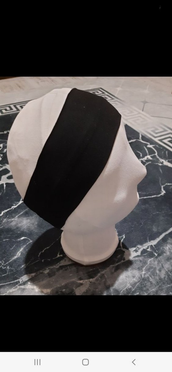 Siyah Esnek Penye Kadın Saç Bandı - Görsel 3